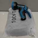 200 ft Expandable Garden Hose w/10 Functions Spray Nozzle, Water Hoses with 3/4" Solid Brass Connector, Flexible Lightweight Hose Expanding Water Pipe for Car Washing, Gardening (Black Blue)