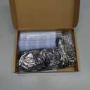 Patelai 25 Pack 4 x 6 Inch Extra Large Badge Credential Holders with 20 Inch Lanyard Vertical Name ID Badge PVC Card Holder ID Protector Sleeve Lanyard Pouch for Office Passport Tickets (Black)