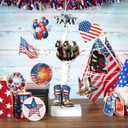 36 Pcs Memorial Day Tree Decorations 4th of July Ornaments Patriotic Tree Ornaments Red White Blue Army Flag Hanging Decorations for 250th Anniversary Holiday Party(Classic Style)