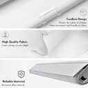 Cordless with Valance Light Filtering Window Shades Pull Down Window Blinds with Thermal Insulated Fabric. Easy to Install. (Maximum Height 80") (White Color) (41" Width)