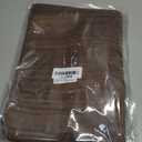 Smiry 2 Pack Rectangle Table Cloth 6 Foot, Waterproof Elastic Fitted Tablecloths, Windproof Washable Polyester Table Cover for Picnic, Camping, Outdoor (Brown, 30"x72")