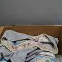 Washable 9x12 Area Rug - Large Rug for Living Room Stain Resistant Low Pile Carpet Vintage Oriental Rug for Bedroom with Non Slip Backing Home Decor Floor Decor Mat (9x12 Blue/Beige)