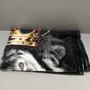 HUNXIAOJ Lion Throw Blanket Animal Print Blanket King Size Lion Lovers Gifts Soft Warm Blankets for Bedroom Sofa Bed (40 in x 50 in)