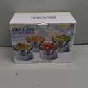 LIMOEASY Chilled Dip Bowl (4 Pack), 25oz Ice Serving Bowl with Lid for Parties, Cold Serving Dish for Hummus, Salsa, Guacamole, Sauces, Pasta
