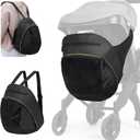 Clip-On Storage Bag Compatible with Doona Stroller & Carseat, Large Capacity Storage Space Diaper Bag with Non-Slip Zipper, Stroller Organizer Bag Wearable Backpack Mother's Bag All Day Bag