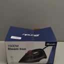 Irons Steamer for Clothes, 1500W Iron with Burst of Steam, 500 Microsteam Holes, Powerful Steam Iron, Auto shutoff, Self-Cleaning, 12.31oz Water Tank Ironing Clothes for All Fabrics