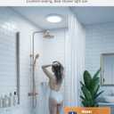 wowatt 10000mAh Rechargeable Ceiling Light with Remote, 3 Color Temperatures & Brightness Dimmable, Wireless Ceiling Light with Magnetic Design, Battery Ceiling Light for Shower Hallway Pantry