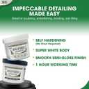 2 x Aves Apoxie Sculpt Super White - 2 Part Modeling Compound (A & B) - 1 Pound, Apoxie Sculpt for Sculpting, Modeling, Filling, Repairing, Easy to Use Self Hardening Modeling Compound