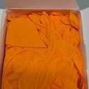 TitanFlex Heavy Duty Orange Industrial Nitrile Gloves with Raised Diamond Texture, Latex Free (Medium, 8mil (100ct))