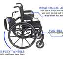Invacare 9000 XT High Performance Lighter Weight Wheelchair, With Desk Length Arms, 20" Seat Width, 9XT_33131, Black Satin