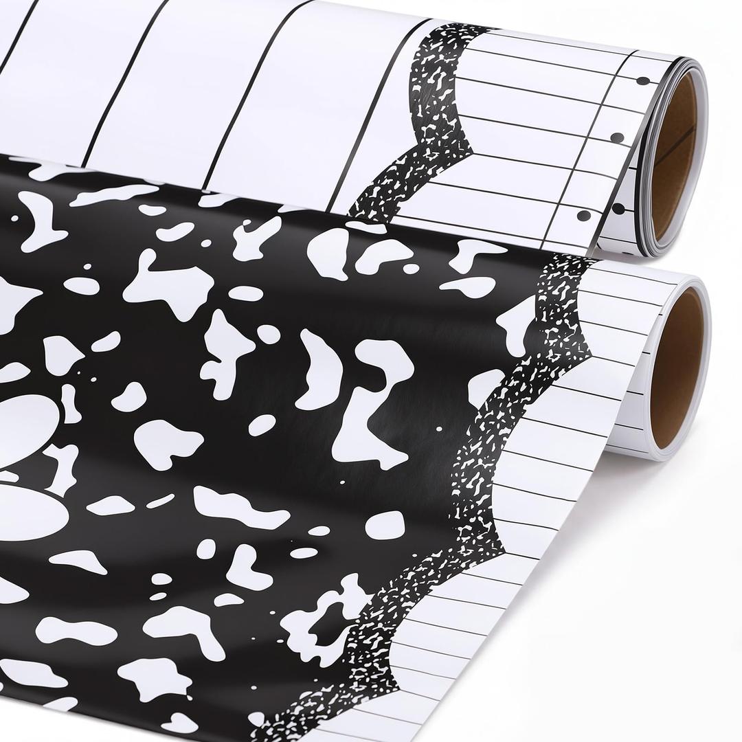 3 x Pajean 47 inch x 12 FT Back to School Wrapping Paper Roll Bulletin Board
