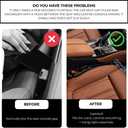 Car Seat Gap Filler and Organizer with Integrated Hook (Set of 2) Blocks Lost Items, Holds Phone, Keys and Wallet Universal Fit for Cars, SUVs and Trucks