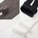 3 Pack Girls Toddler Baby Basic Ribbed Sweater and Leggings Footless Tights Kids Little Girls Dress Bottom Top Pants (0-12 Months, Black White Gray)