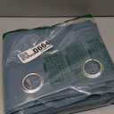 Dusty Blue Curtains for Living Room 1 Panel 84 Inch Length Blackout Window Coverings Treamtents Grommet Thermal Darkening Light Blocking Curtain Drapes for Bedroom,Stone Grey Blue,7FT/Feet Long