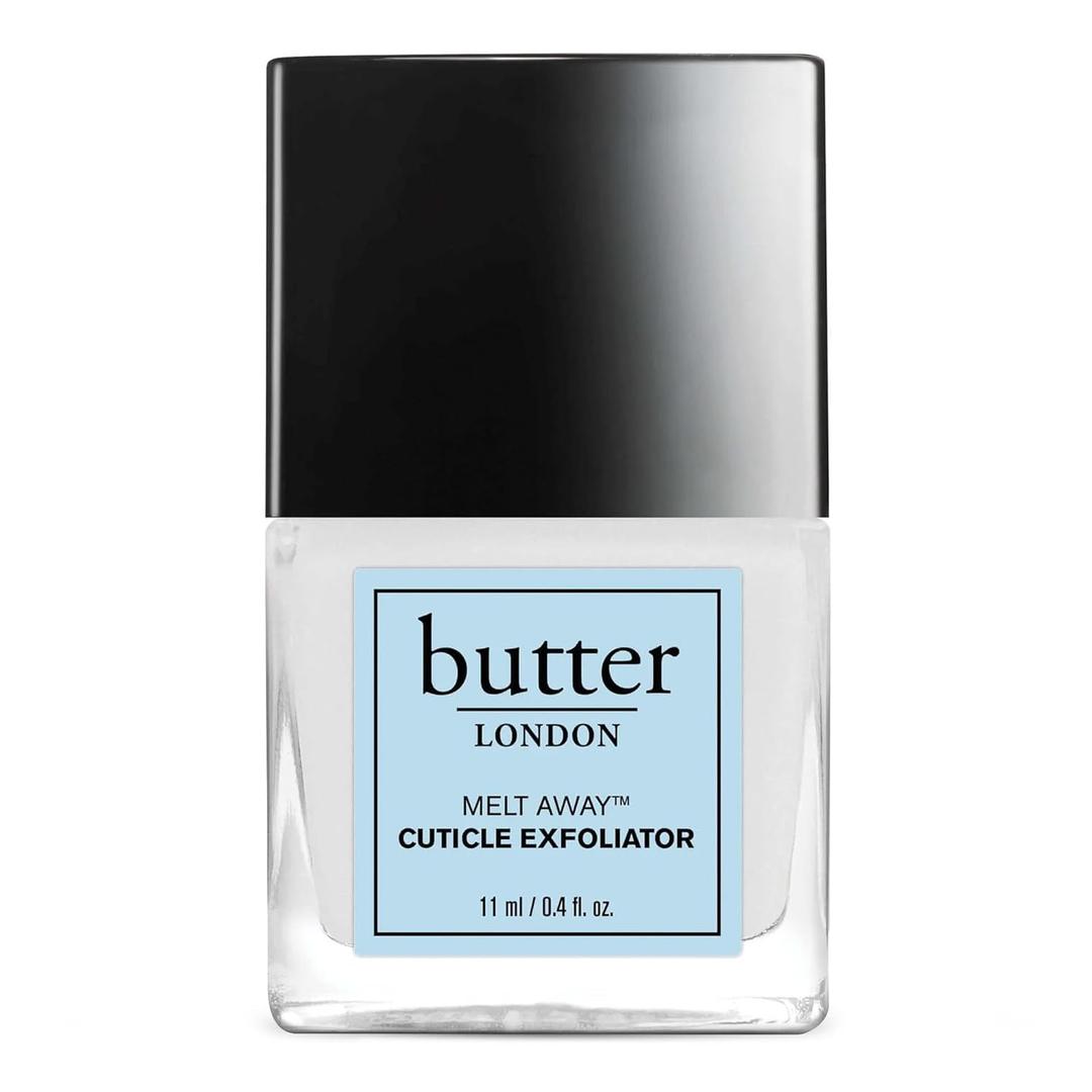 Butter LONDON Cuticle Remover Liquid, Melt Away + Signature Glass Cuticle Pusher