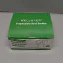 Wellgler's Disposable Oral Swabs,Sterile Sponge Mouth Swabs,Individually Wrapped (50pcs,Sky Blue)