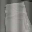 H.VERSAILTEX White Natural Linen Curtain Panels Energy Efficient Semi - Sheers Linen Curtains/Nickel Grommet Window Treatments Panels/Drapes (Set of 2, 52 by 96 Inch, Pure White)