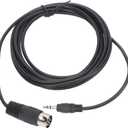 8 Pin DIN Male Cable, 9.8ft DIN 8 Pin to 3.5mm MIDI Cable, 8 Pin DIN Male Plug to 3.5mm Male Converter Audio Cable, for Connecting MP3 CD Player VCR DVD Computer