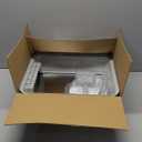 Stainless Steel Cat Litter Box, Odor Free Metal Litter Box with High Sides Lid, Open Top Low Entry Litter Pan Include Scoop Easy Cleaning Anti-Scratch Kitty Cat Box Anti-Urine Leakage, Non-Sticky, M (Light Grey(17.5 in))