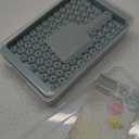 WIBIMEN Mini Ice Cube Trays, Small Tiny Round Pebble Crushed Nugget Ice Trays for Freezer with Lid - Chilling Drinks Coffee Juice(2 Pack/0.55In - Blue)