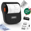 Portable Label Maker Machine with Tape, 3 Inch Thermal Sticker Label Printer, Wireless Bluetooth Barcode Label Printer for Small Business & Office, Compatible for Smartphones & PC