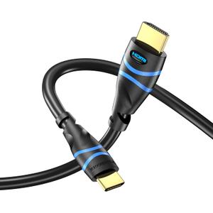 BlueRigger Mini HDMI to HDMI Cable (6FT, 4K 60Hz HDR, Bidirectional High Speed Cord, Ethernet, Audio Return) Compatible with DSLR Camera, Camcorder, Graphics/Video Card, Raspberry Pi Zero W