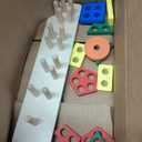 PEBIRA Montessori Toys for 1 to 3-Year-Old Boys Girls Toddlers, Wooden Sorting & Stacking Toys for Toddlers and Kids Preschool, Educational Color Recognition Shape Sorter, Learning Puzzles Gift