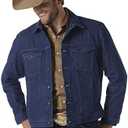 Wrangler mens Cowboy Cut Western Unlined Denim Jacket L