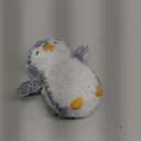 Aurora Playful Pompom Penguin Mini Stuffed Animal - Vibrant Companions for Warm Cuddles - Perfect for Adults, Kids, and Birthdays - Gray 6 Inches