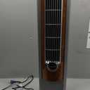 Lasko Oscillating Tower Fan with Remote, Quiet Floor Fans for Bedroom, 42", Woodgrain and Grey, T42954
