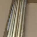 TANGWIN Gold Adjustable Curtain Rods for Windows:72-144 Inch Farmhouse Heavy Duty Long Curtain Rod for Bedroom Living Room,Boho Decorative Rustic Drapery Rods with Vintage Coastal Finials,Brass Gold