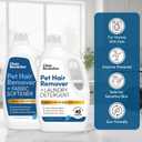 Clean Revolution Pet Hair Remover Laundry System 2-pack: Laundry Detergent + Fabric Softener with HairLift Technology, Fragrance-Free, 6 Natural Enzymes, Removes Pet Hair, Stains & Odors, 40 Oz Each