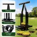 Lounsweer Golf Hexagon Turf Repair Tool, Heavy-Duty Sod Cutter Grass Plugger for Quick Turf Repairs, Dual Handle Golf Course Grass Maintenance Tool for Athletic Field and Professional Groundskeeping