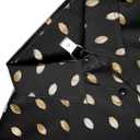 Avanova Women Gold Dot Print Long Sleeve Button Down Shirt Work Business Blouse Top Gold Dot Black XX-Large (XXL)