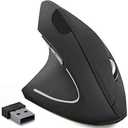 BeWishes Ergonomic Left-Handed Wireless Vertical Mouse, 2.4G, 3 Adjustable DPI (800/1200/1600), Specially for Left Handers