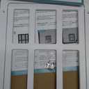 Cat Screen Door for Sliding Screen Door Pet Screen Door with Flap Lockable Suitable for Small Dog and Cat-White (8.3" X 10.3"(white))