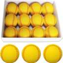 Soft Baseballs, Foam Training Baseball 12 Pack for Kids Regulation Size Foam Baseballs for Soft & Safe Throwing, Catching and Batting Practice