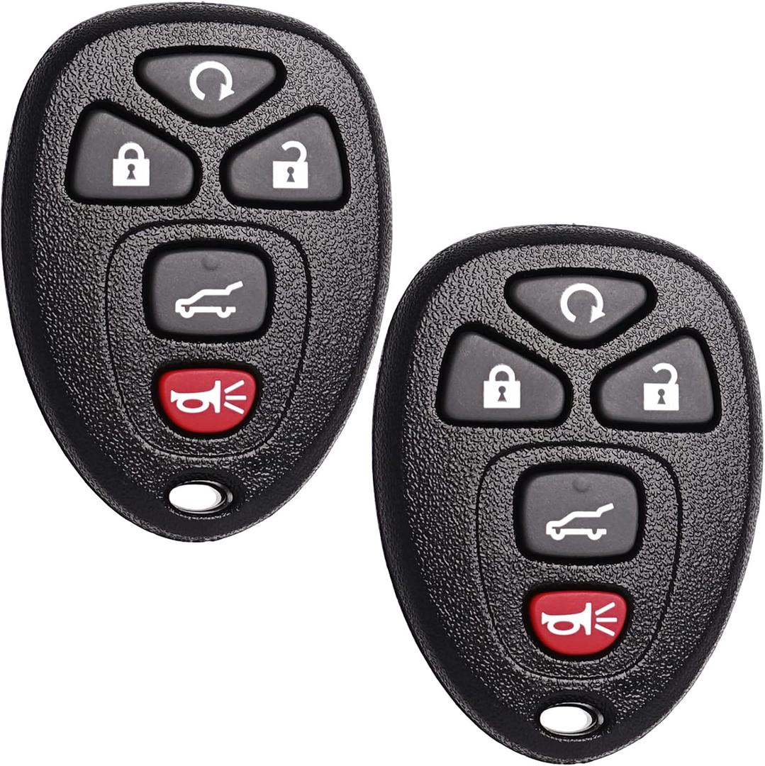 SUPALAND Remote Key Fob Replacement Fits for Chevy Traverse 2007-2016 Tahoe Suburban GMC Acadia Yukon XL Buick Enclave Cadillac Escalade Saturn Outlook OUC60270 OUC60221 Keyless Entry Remote Control