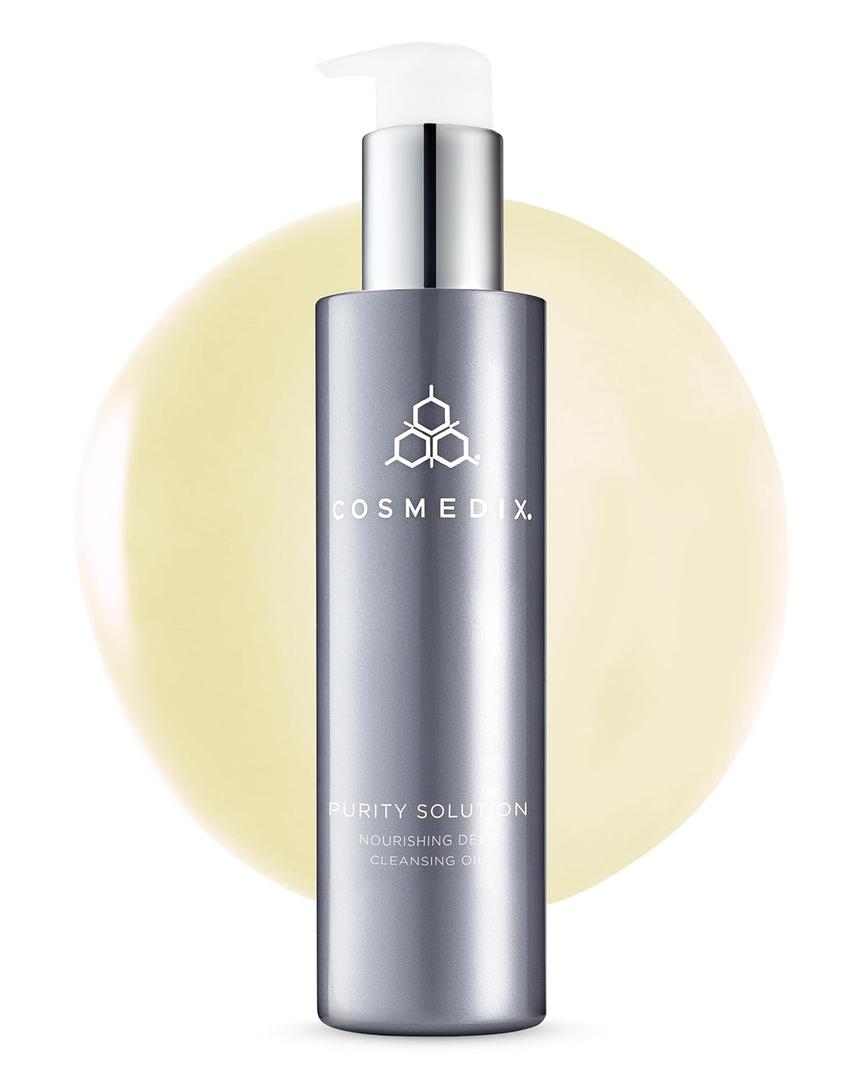 COSMEDIX Purity Solution Cleansing Oil  2-in-1 Makeup Remover & Hydrating Facial Wash - Nutrient-Rich Cruelty-Free Skincare for Soft, Smooth & Glowing Skin - Day and Night Use - 100 ml / 3.3 fl oz