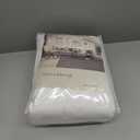 DONREN Pure Withe 60 inch Wide Pinch Pleated 50% Blackout Curtains with Hooks - 84 inch Length Room Darkening Thermal Insulated Window Curtain Panels for Patio Sliding Glass Door,Pack of 2