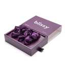 Blissy Silk Scrunchies (3 Pack) - 100% Pure Mulberry Silk - 22 Momme 6A High-Grade Fibers - Scrunchie for Straight & Curly Hair (Royal Purple, Regular)
