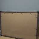 24x36 Poster Frame Set of 2, Rustic Brown Wood Style - Display 20x30 Picture with Mat or 24 x 36 Poster without Mat, Wall Mounting Horizontal and Vertical