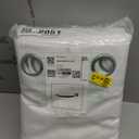 NICETOWN 100% Blackout Window Curtain Panels, Cold and Full Light Blocking Drapes with Black Liner for Nursery, 84 inches Drop Thermal Insulated Draperies (White, 2 Pieces, 52 Wide Each Panel)