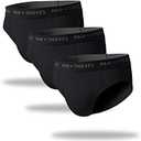 Pair of Thieves Men's Solid 3 Pack Brief, Black, Large