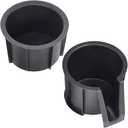 Mizoneparts Cup Holder Insert Compatible with Toyota 4Runner 2010-2023, Replaces 66991-35030 66992-35030 Rubber Center Console Left Front & Rear Cup Holder Insert