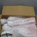 Pink Sputnik Chandelier Ceiling Light Fixture, 8-Lights Modern Sputnik Lights Fixture with E26 Base, Semi Flush Mount Ceiling Light for Bedroom Kitchen Dining Room Entryway