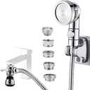 Sink Faucet Sprayer Attachment, Faucet Shower Sprayer with 59" Stainless Steel Hose for Hair Washing&Pet Shower for Bathroom Bathtub, Kitchen,Garden Tub,Utility Laundry Tub