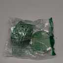 Incense Burner with Lid, Ceramic Incense Holder for Stick Cones & Coils Incense with Burn Cotton for Home, Office, Yoga, Green Lotus