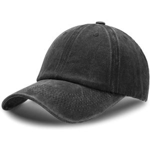 Vintage Washed Baseball Cap for Men Women Adjustable Baseball Hat Classic Distressed Cotton Dad Hat, One Size