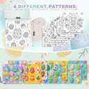 8 Packs Easter 8 * 8in Pre Drawn Canvas to Paint,Pre Printed Canvas for Adults, Painting Boards for Beginners, Students, Party Favor (Easter)